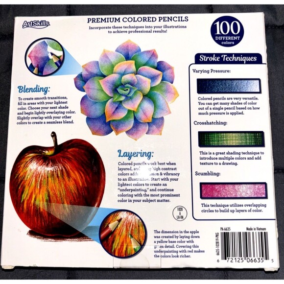 Art Skills 100ct Premium Colored Pencils - Picture 2 of 2